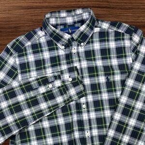 Ralph Lauren Boys Plaid Long Sleeve Button-Down Shirt. Size XL (18-20)